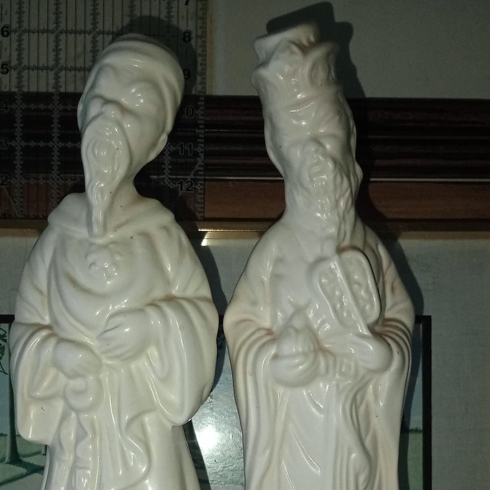 Cream Ceramic Figurines